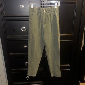 Lavender J Sm Women's Casual Olive Green Leggings